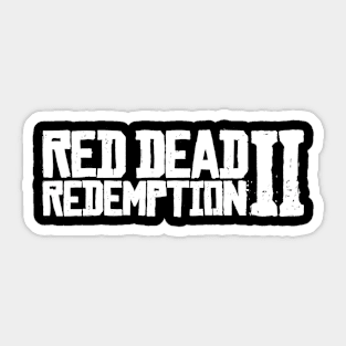 Red Dead Redemption 2 (White) Sticker